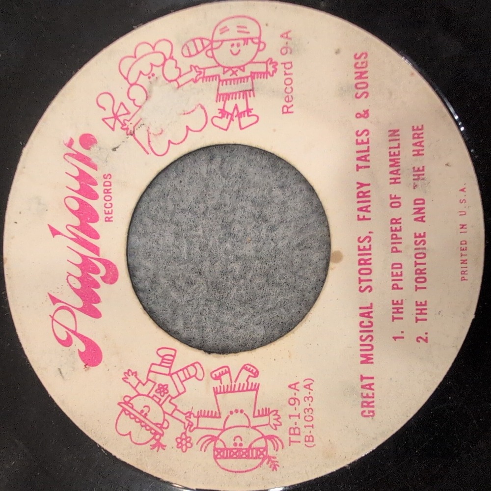 Playhour Records Great Musical Stories Pied Piper Peter Pan 45 RPM TB-1-9 - Picture 2 of 4